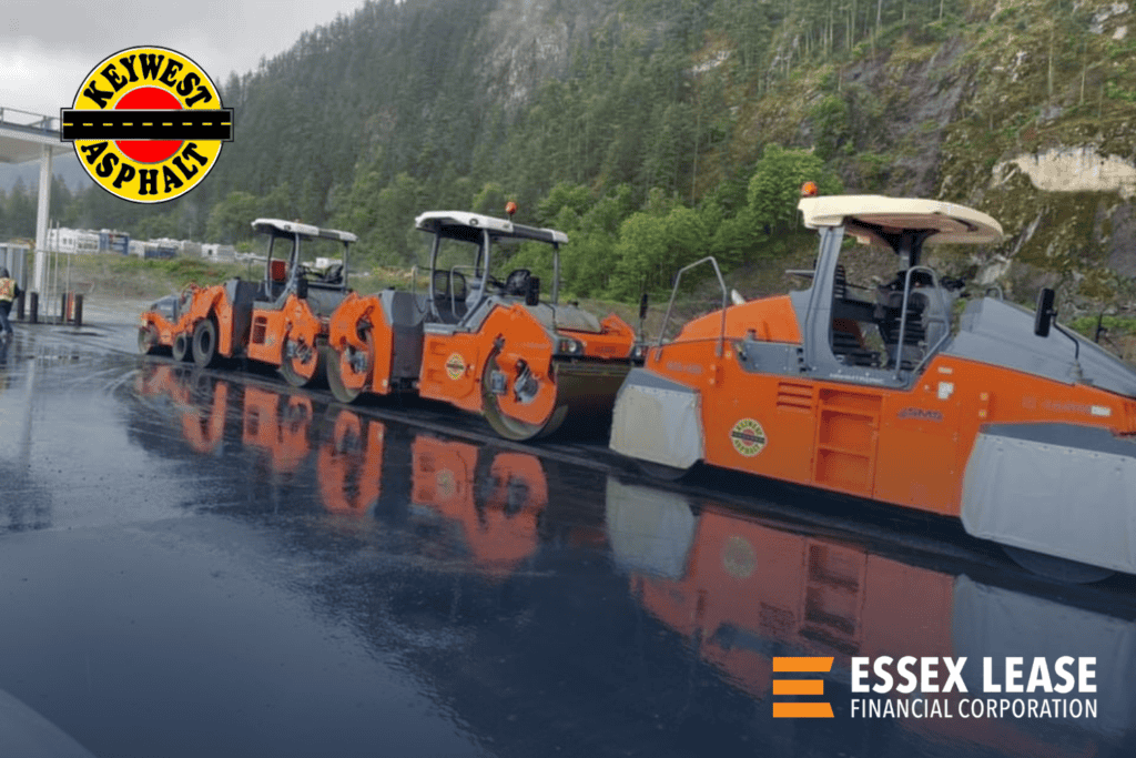 Keywest Asphalt paving equipment in BC.