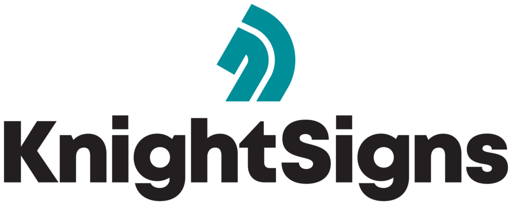 knight signs logo stacked black
